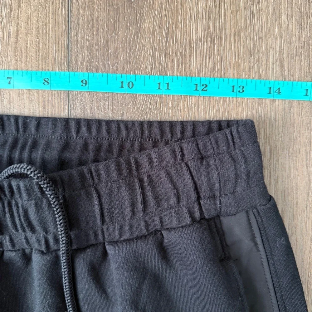 Alo Yoga Snap Pants Women Small Black Break It Down Side Button Athletic Joggers